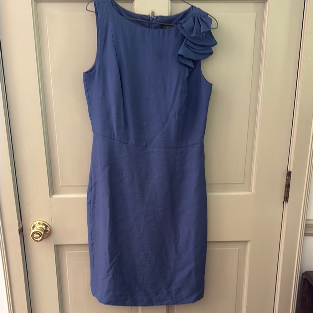 Elegant Blue Sleeveless Dress